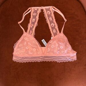 Victoria's Secret Lace Bralette in Coral